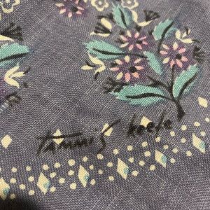 Vintage Rare Round Linen Tammis Keefe Table Linen